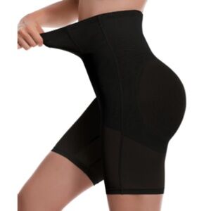 NWT HolaFlors Shape-wear Tummy Control Shorts Sz S Black